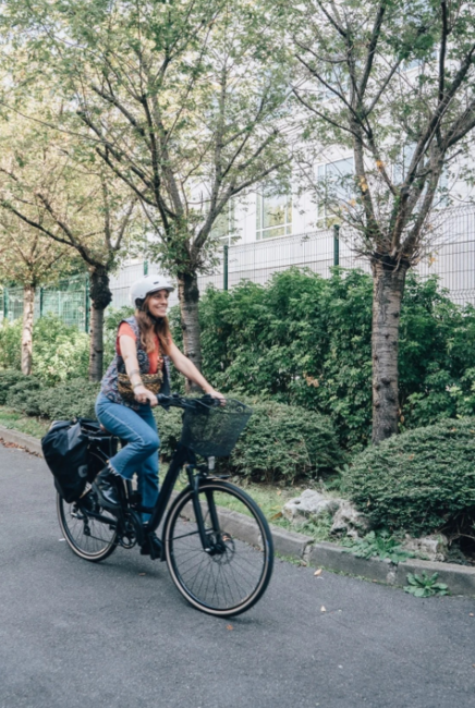 Personne à vélo